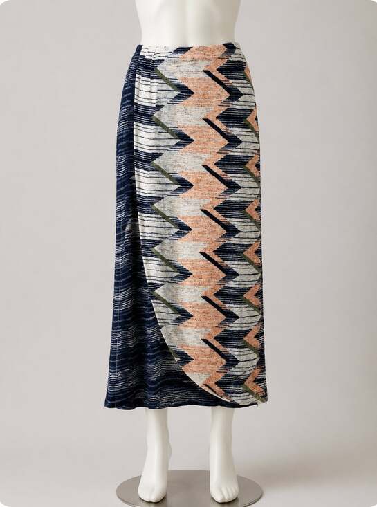 Anthropologie Dresses & Skirts - Anthropologie Maeve Plata Aztec Stripes Knit Midi Blue White & Peach XS